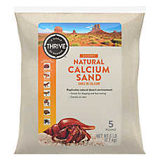 Thrive Natural Calcium White Sand - Reptile Sand Substrate - 5 lb