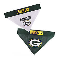 Green Bay Packers NFL Reversible Pet Bandana
