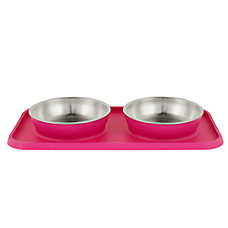 Top Paw? Stay-Put Bowl & Mat Set