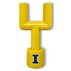 Illinois Hard Nylon Football Goal Post Dog Chew Toy