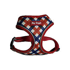 Hip Doggie Ultra Comfort Reflective Harness Vest, Red/Navy