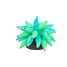 Top Fin? Aquarium Decor - Green Glow Flower - Fish Tank Decor - XS