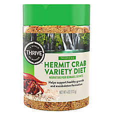 Thrive Hermit Crab Variety Diet - Hermit Crab Food - 4 oz