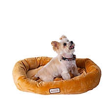 Armarkat Earth Brown Luxe Velvet Cuddler Dog Bed