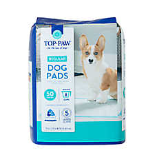 Top Paw? Regular Premium Dog and Puppy Pee Pads, Potty Training, 23" x 24", Unscented, 50 Count