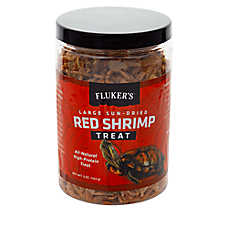 Fluker's? Large Sun-Dried Red Shrimp - Aquatic Turtle Treat - 5 oz