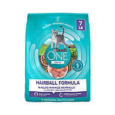Purina ONE +Plus Hairball Formula Dry Cat Food - Natural, Chicken