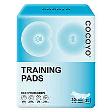Cocoyo Best Value Training Pads, Leak Proof, Quick Drying & Puppy Attractant- 80 Ct