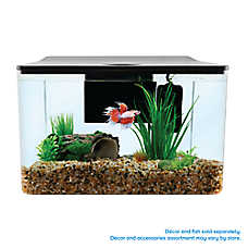 Top Fin? Trapezoid Aquarium - Fish Tank Aquarium - 3 Gallon