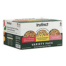 Instinct Freshly Crafted Meals Adult Wet Dog Food Variety Pack - Beef, Chicken, & Pork, 6 ct