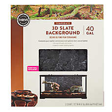 Thrive Temperate 3D Slate Background - Terrarium Background - 40 Gal