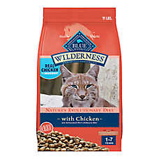 Blue Buffalo Wilderness Adult Dry Cat Food - Grain Free, High-Protein, Chicken