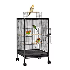 Yaheetech Open-top Parrot Bird Cage with Rolling Stand for Parrots
