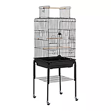 Yaheetech Play Top Pet Bird Cage with Detachable Rolling Stand for Medium Birds