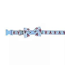 Top Paw庐 Blue Lobster Dog Collar, Comfortable, Adjustable, Blue, Bow Tie, Multiple Sizes