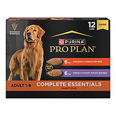 Purina? Pro Plan Complete Essentials Adult Wet Dog Food - Grain Free, Variety Pack, 13 Oz, 12 Count