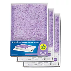 PetSafe® ScoopFree® Crystal Litter Disposable Refill Tray Leak Proof Lavender Scent - 3 Pack""