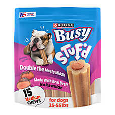 Purina? Busy Bone Stuf'D Adult Dog Chews - Beef Flavor 15 ct