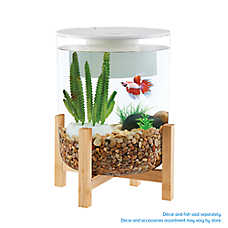 Top Fin? Bamboo Base Aquarium - Fish Tank Aquarium - 3 Gallon