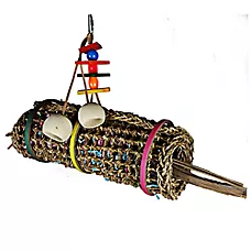 A&E Cage Company Mat Roll Bird Toy - Natural Chew Toy for Pet Birds