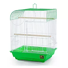 Prevue Pet Products South Beach Flat Top Pet Bird Cage Lime Green for Small Birds